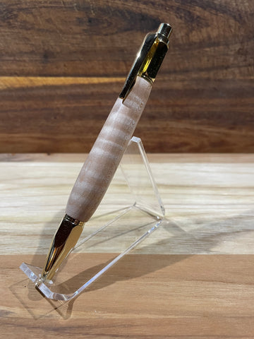 Curly Maple Golden Vertex Pen!